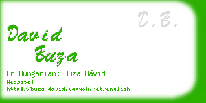 david buza business card